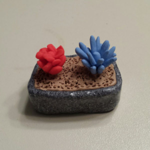 Miniature Dollhouse Clay Flower Arrangements