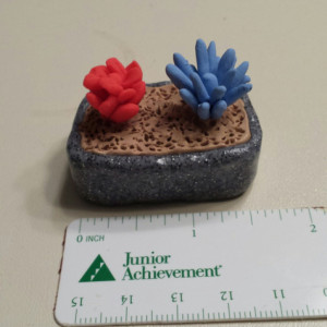 Miniature Dollhouse Clay Flower Arrangements