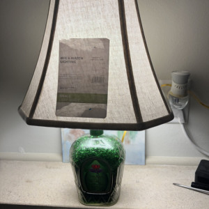 Handmade green apple crown lamp