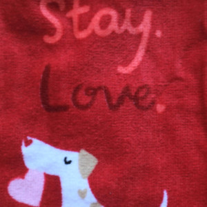Doggy Love Crochet Kitchen Towel