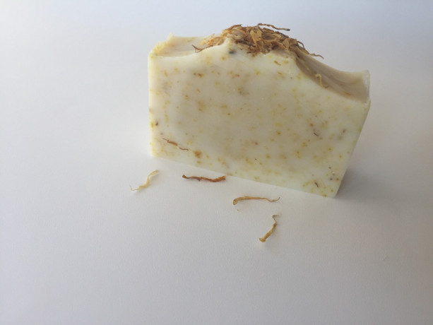 Calendula handcrafted soap coconut milk soap calendula extract, unscented soap vegan soap gentle cleansing soap fragrance free