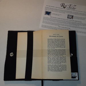 Read E-Z book cover/holder in Library fabric