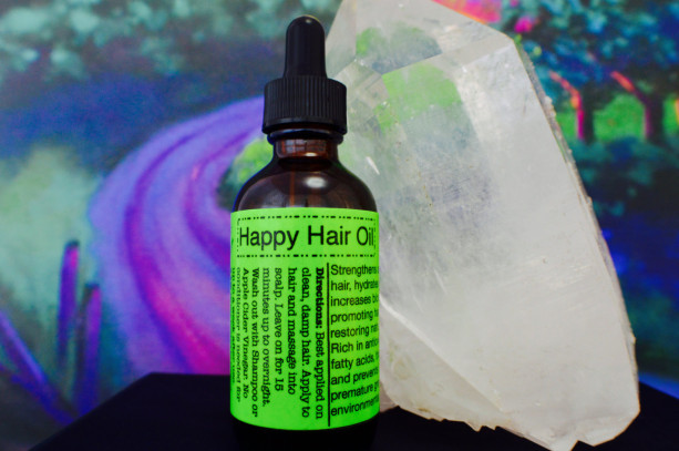 Happy Hair Oil- Raw & Organic- 2 Oz.