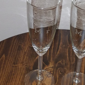Set of Mr & Mrs Champagne Glasses