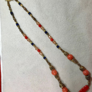 Desert Dream handmade beaded necklace 25" long