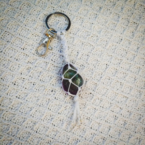 RAINBOW FLUORITE handmade keychain | best friend gift | boho keychain | crystal keychain | mother's day  | crystal gift | crystal