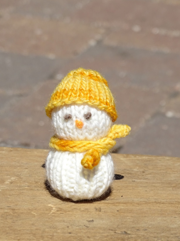 Snowman, Hand Knitted Snowman, Festive Toy, Knitted Snowman, Tree Ornament