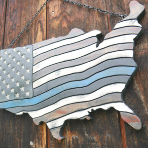 U.S.A Thin Blue Line American Flag