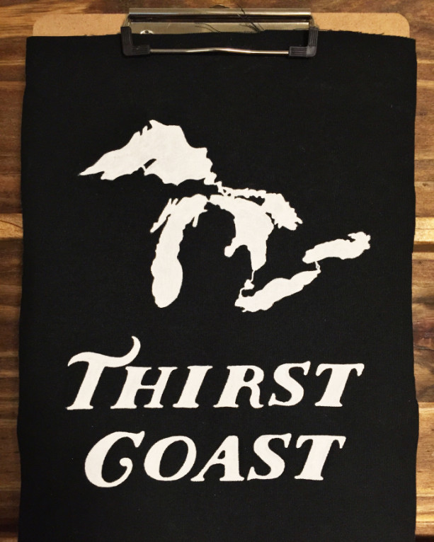 "Thirst Coast" Hand-Painted Back Patch