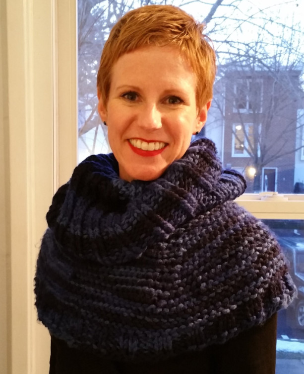 Custom Made Hooded Shawl, Knitted Snood