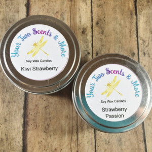 Candle Gift Set, Scented Soy Candle, Handmand Candle, Soy Wax Candle, Natural Candle, Vegan Candle, Eco Friendly Candle, 6 Oz Candle Tins