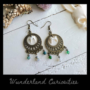 Wunderland jewelry // Coyote tooth earrings // one of a kind // summer boots// jasper // Coyote// earrings // spring