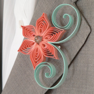 Two Color Boutonniere