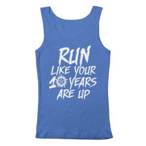 Supernatural "Run Like Your 10 Years Are Up" Men's Tank Top
