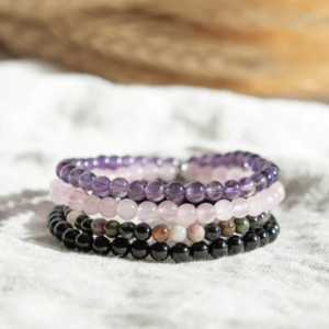 Cast Your Cares - Petite Gemstone Bracelet Set