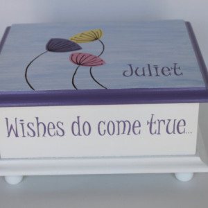 Wishes do come true baby keepsake Memory Box personalized baby gift