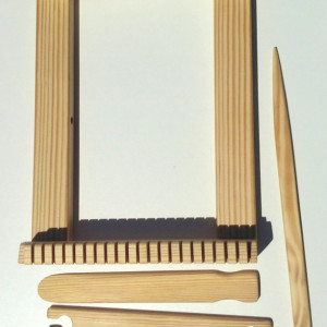 12 inch wide Weaving lap loom kit. x 12