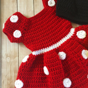 Minnie Mouse Inspired Costume/Minnie Mouse Hat/ Minnie Mouse Costume- MADE TO ORDER