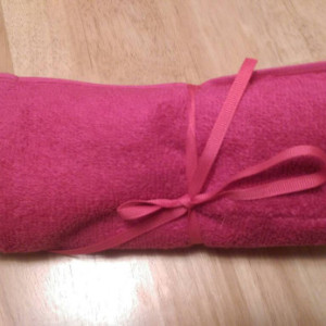Travel Toiletry Roll Hot Pink ,  Travel Toothbrush Roll,  Gym Bag Roll,  Toothbrush Holder,  Camping,  Overnight,  Make Up Brush Roll