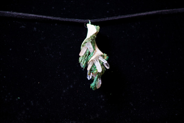 Mermaid seashell pendant