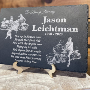 Personalized Memorial Stone with Display Stand
