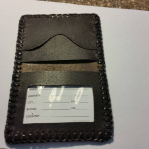 Handtooled Sheridan Style card wallet/ Id holder