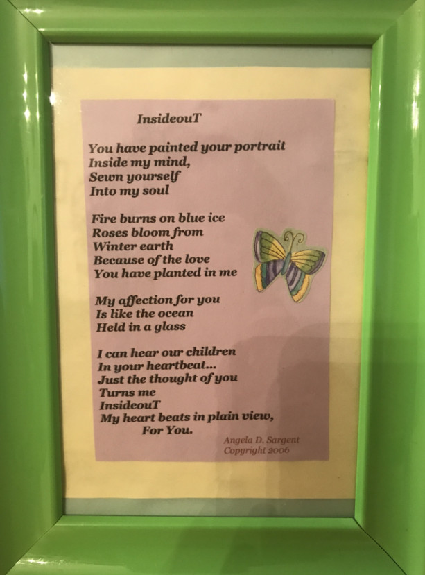 InsideouT framed poetry