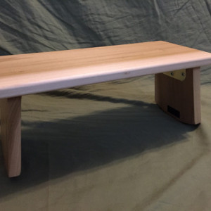 Handmade Meditation bench - Poplar with folding legs *FREE SHIPPING*