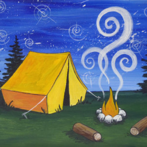 "Camping 2" original painting