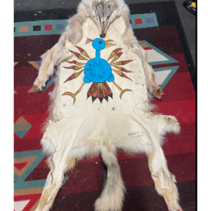 Painted Wolf Robe