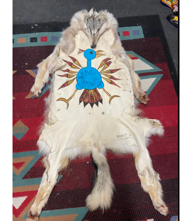 Painted Wolf Robe