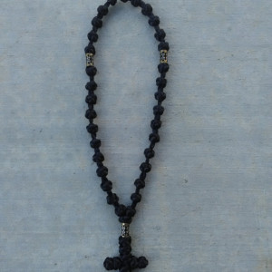 komboskini/orthodox prayer rope 33 knot- traditional black