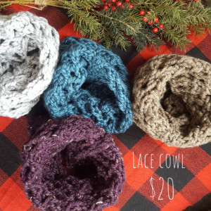 Big Lace Handmade Knitted Cowl