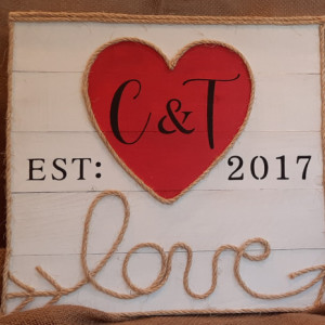 Personalized Couples Sign