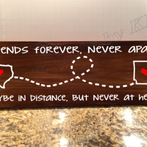 Friends Forever Wood plaque