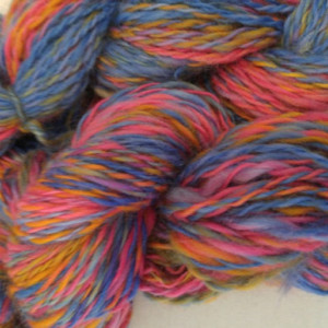 handspun yarn-Handspun art yarn- Merino wool- Merino- 2 skeins 304yds- knitting- knit- knitting supplies- crochet- multi colored yarn