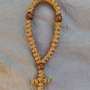komboskini/orthodox prayer rope-33 knot- gold