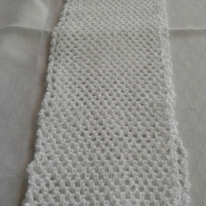 Lacey Infinity Scarf in White