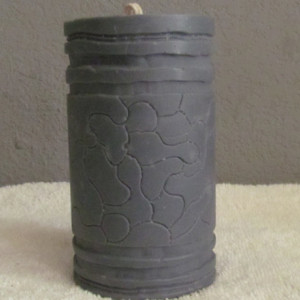 Gray Carvings - Custom Scented Soy Pillar Candle