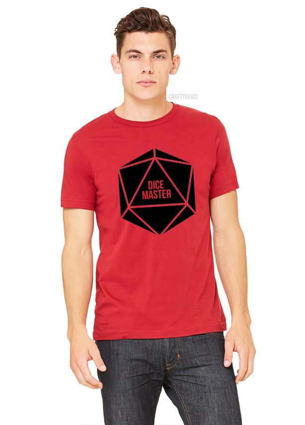 Dice Master Unisex Shirt - Perfect for any table top gamer, dungeoneer, or those just fans of 20-sided dice