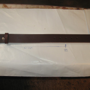 1.5" Wide Heavy Duty Leather Work Belt Gun Belt Handmade