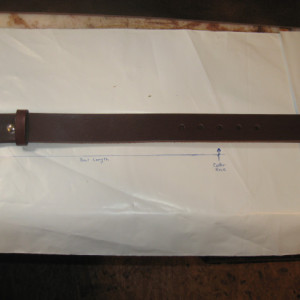 Cross Draw Cowboy Western Leather Holster & Gun Belt Rig 4-1/2" to 9-1/2" Barrel