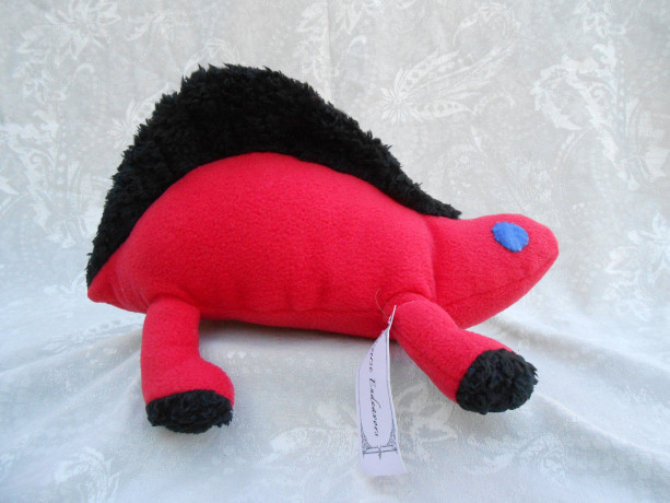 Red with Black Accents Dimetrodon Dinosaur