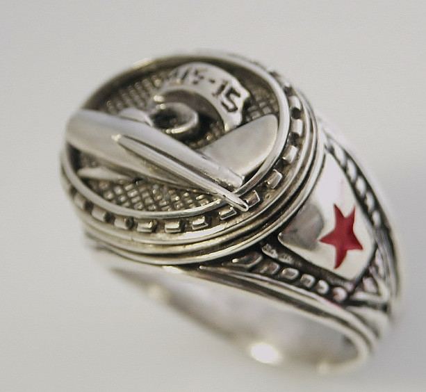 Mig-15 Dogfighter sterling silver ring