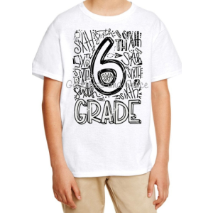 First Day Back to School T-Shirt Typography Subway Art Tee K 1st 2nd 3rd 4th 5th 6th 7th 8th Grade Tee Name Upon Request