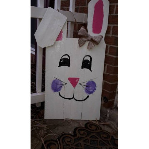 Easter Decoration, Easter Bunny Pallet Sign, Easter Pallet Decor, Easter Rabbit, pallet porch decor, Porch decoration, easter porch decor