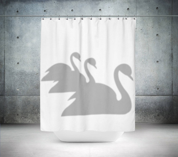 Swans Shower Curtain