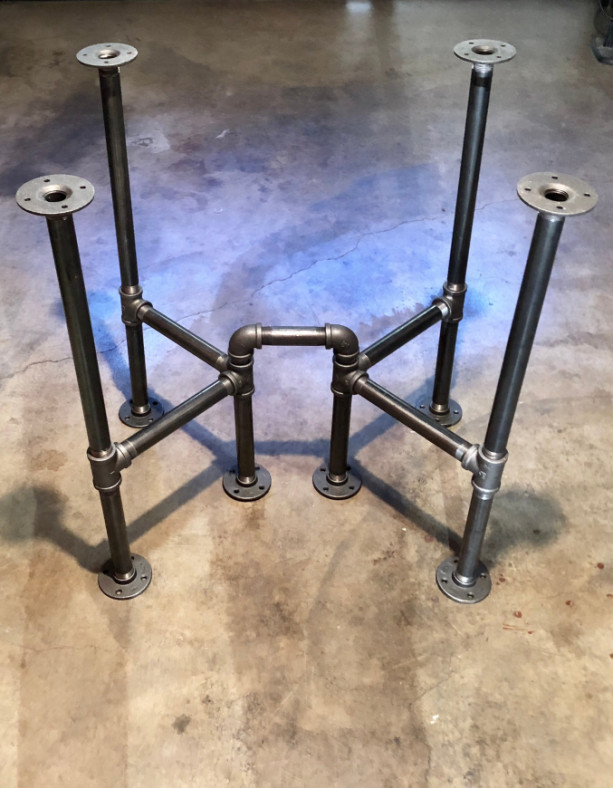 Black Pipe Table Frame Legs Diy, How To Build Pipe Table Legs