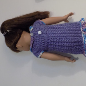 purple dress for american girl doll
