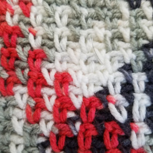 Argyle Crochet Coaster Set (Set Of 3)